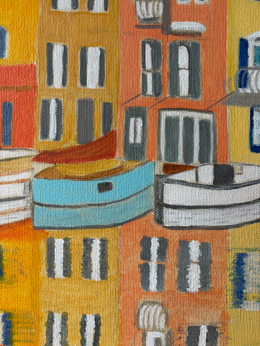 Reflets du Port – Original Painting