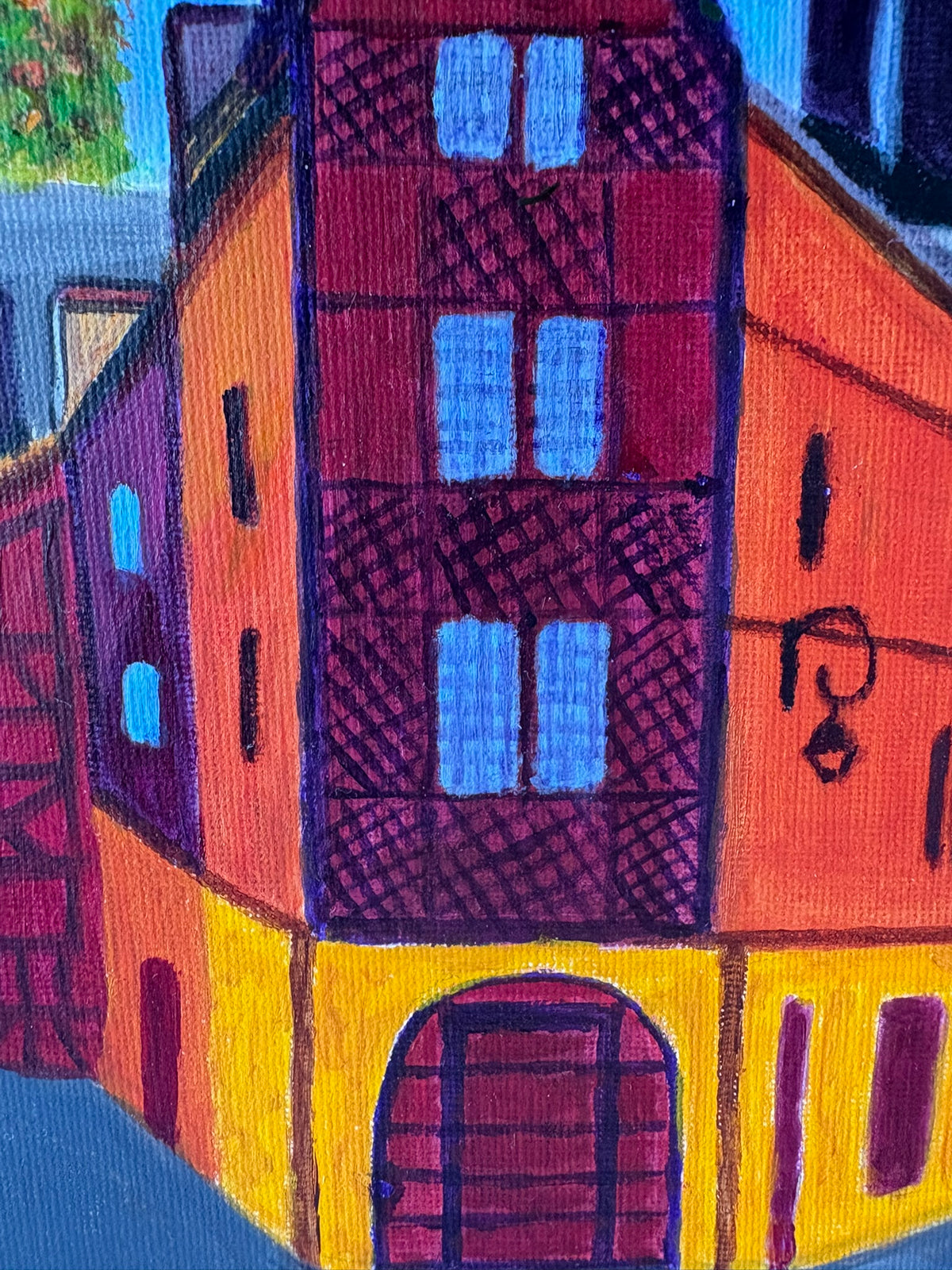 Medieval House Orleans - Original Painting A4