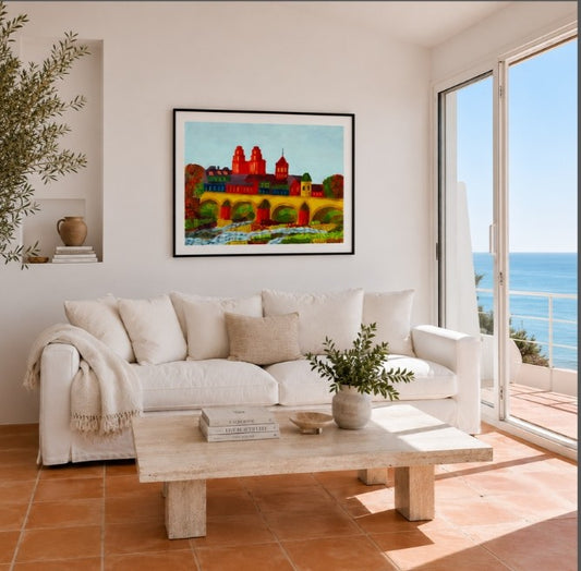 Bridge Orleans Art Print with Frame and Passe Partout