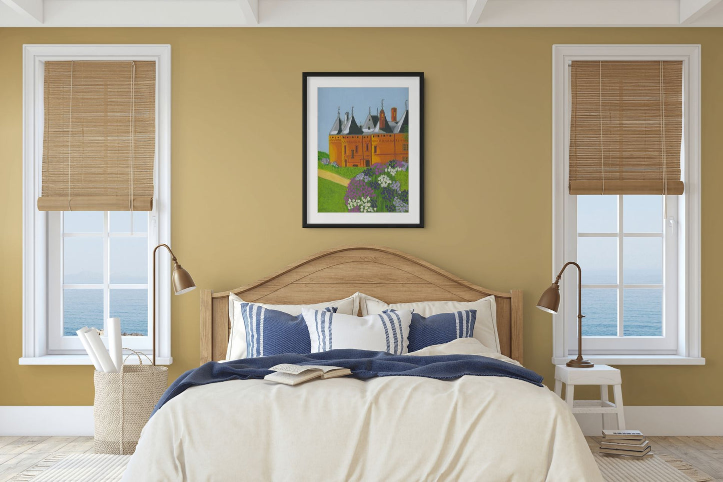 Chateau Domaine de Chaumont sur Loire Art Print Frame with Passe Partout