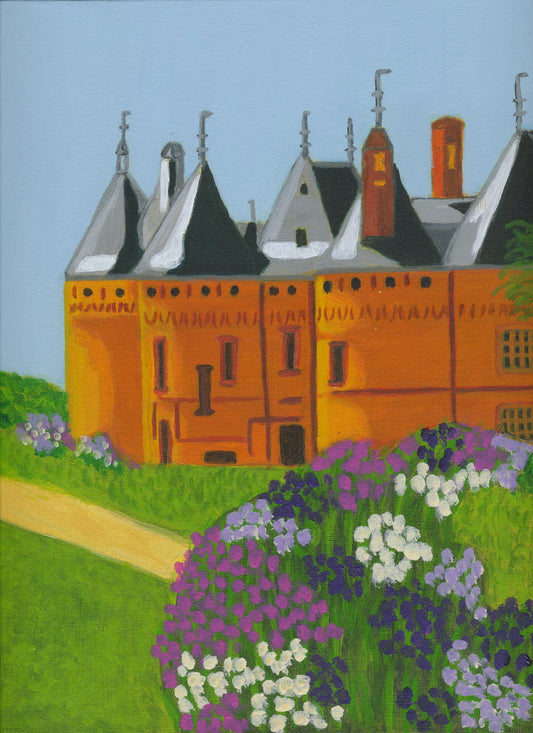 Chateau Domaine de Chaumont sur Loire Art Print Frame with Passe Partout