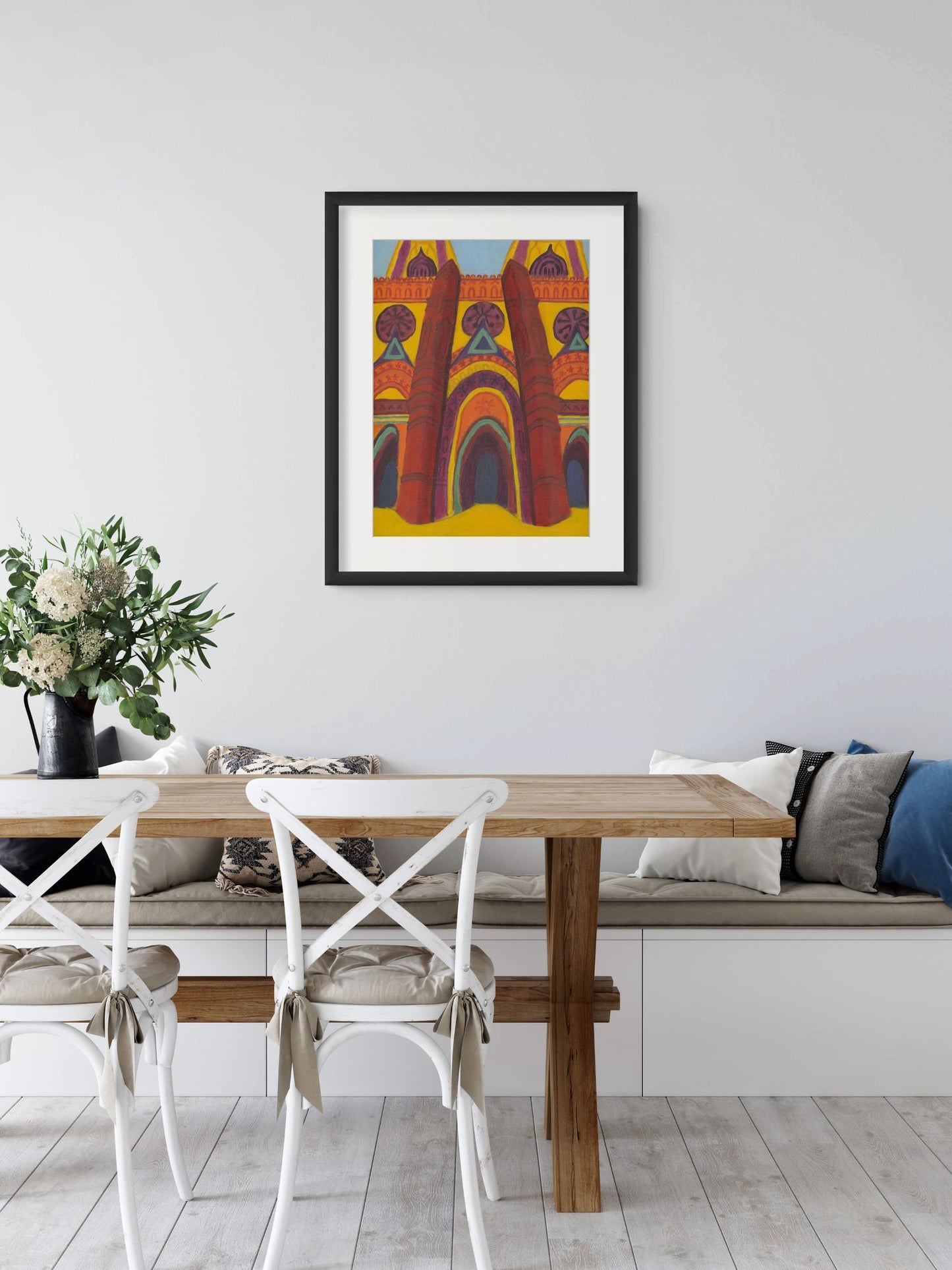 Sainte Croix Orleans Art Print with Frame and Passe Partout