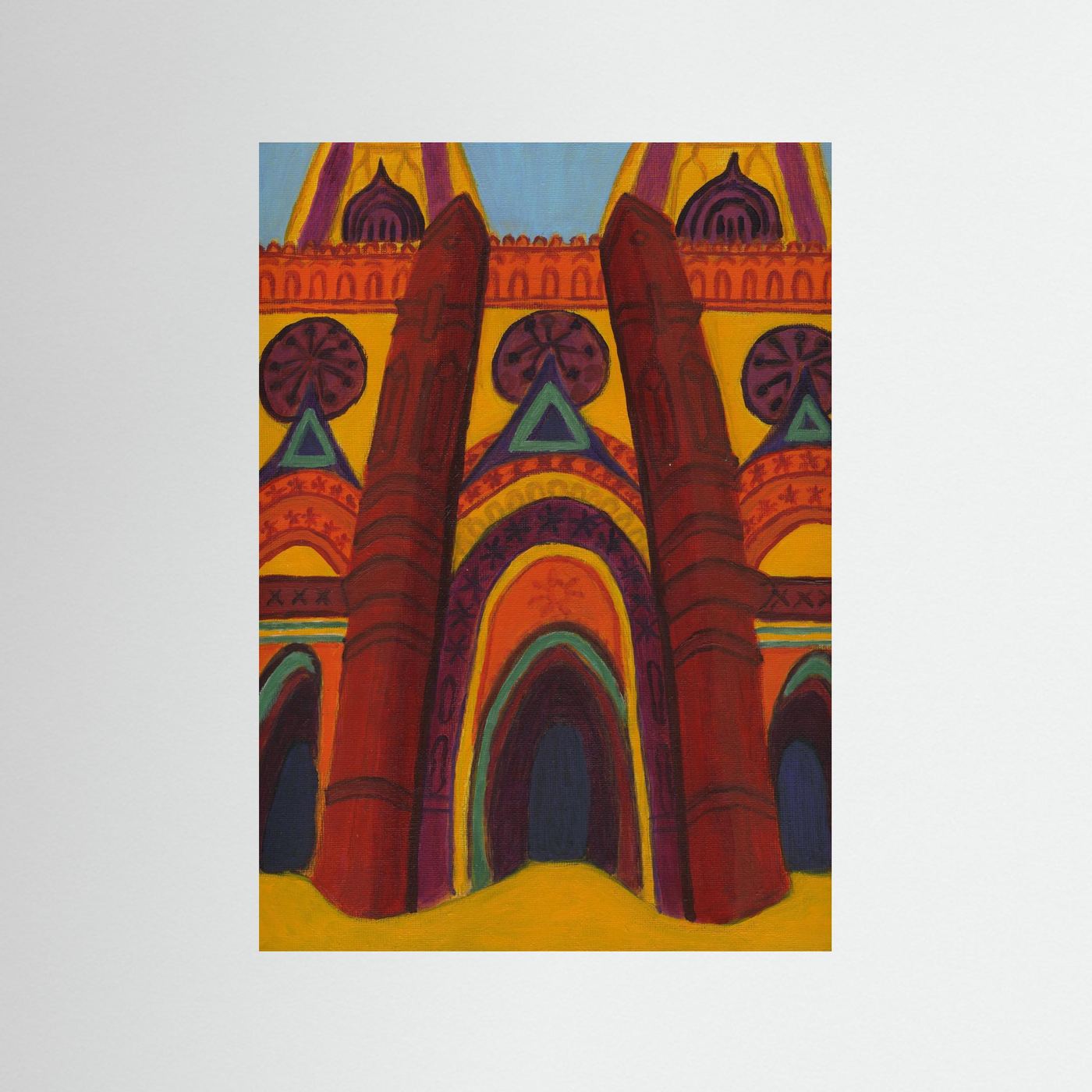 Sainte Croix Orleans Art Print with Frame and Passe Partout