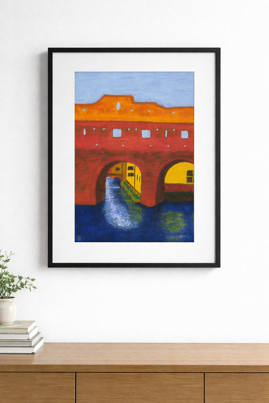 Berkelpoort Zutphen Art Print with Frame and Passe Partout