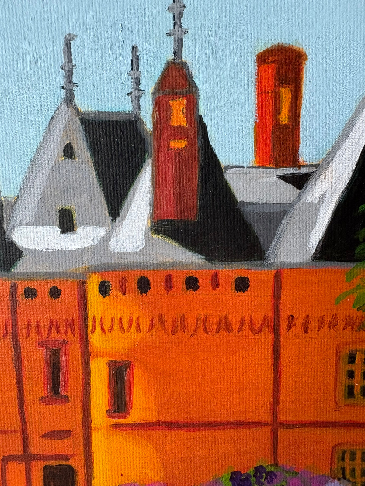 Château Domaine de Chaumont-sur-Loire - Origineel schilderij A4