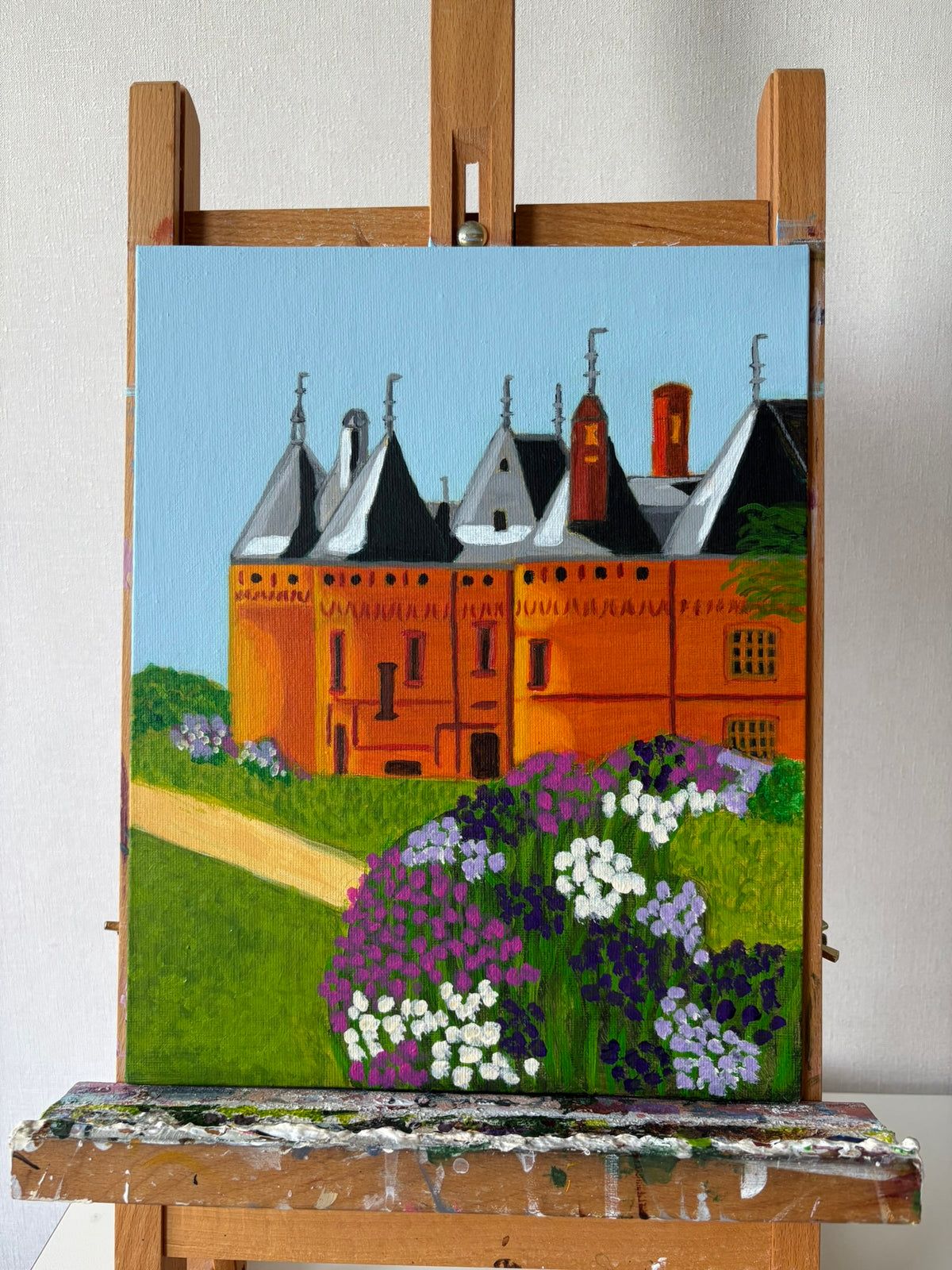 Château Domaine de Chaumont-sur-Loire - Origineel schilderij A4