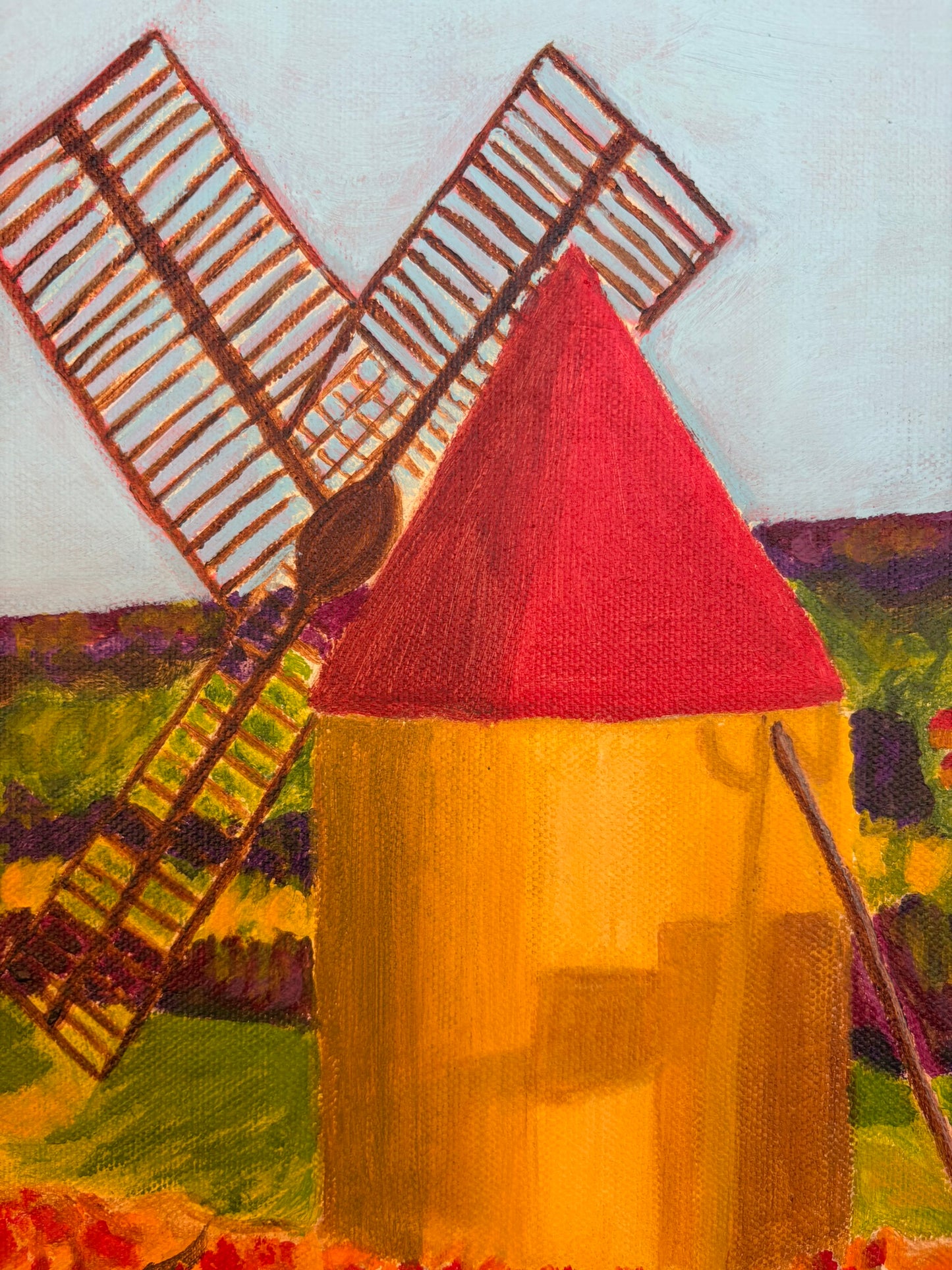 Le Moulin des Couleurs - Original Painting