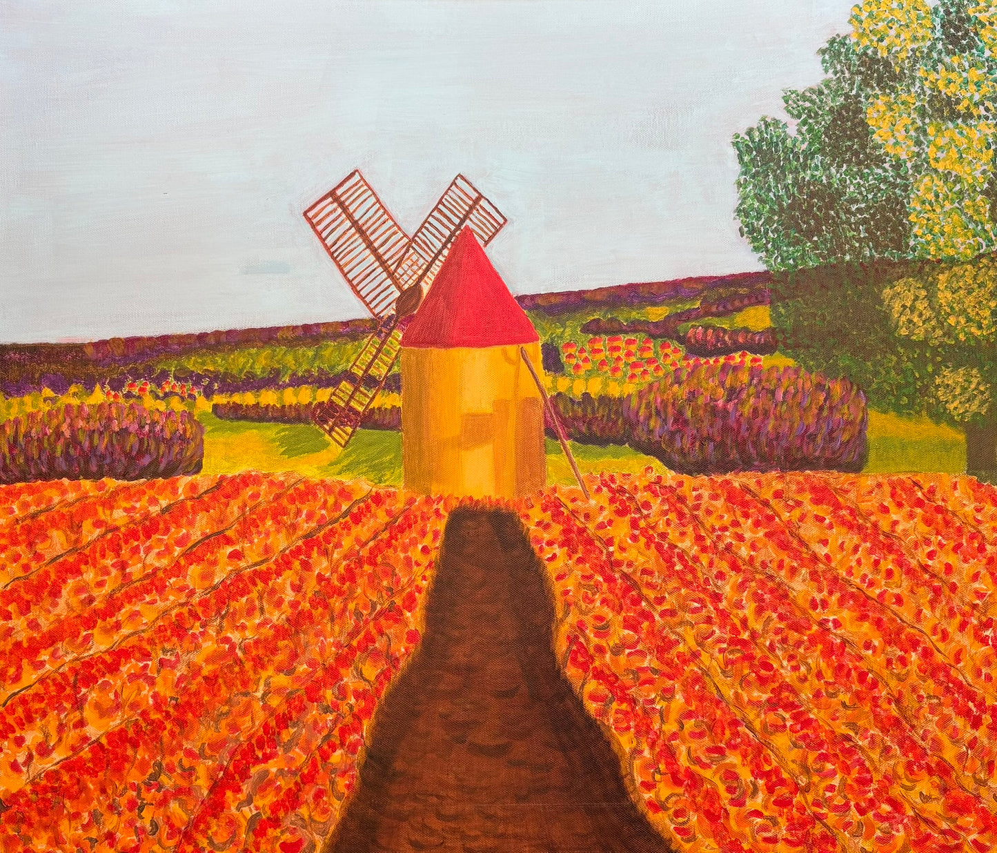 Le Moulin des Couleurs - Original Painting