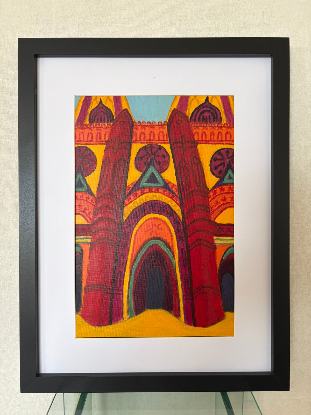 Sainte-Croix Orleans - Origineel Schilderij A4