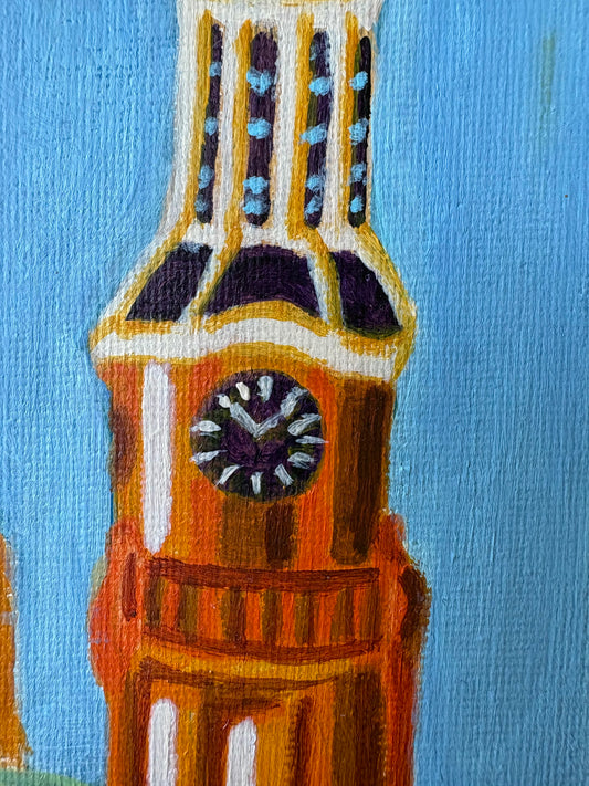 Lange Hofstraat Zutphen - Origineel Schilderij A4