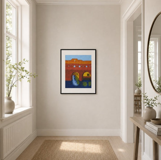 Berkelpoort Zutphen Art Print with Frame and Passe Partout