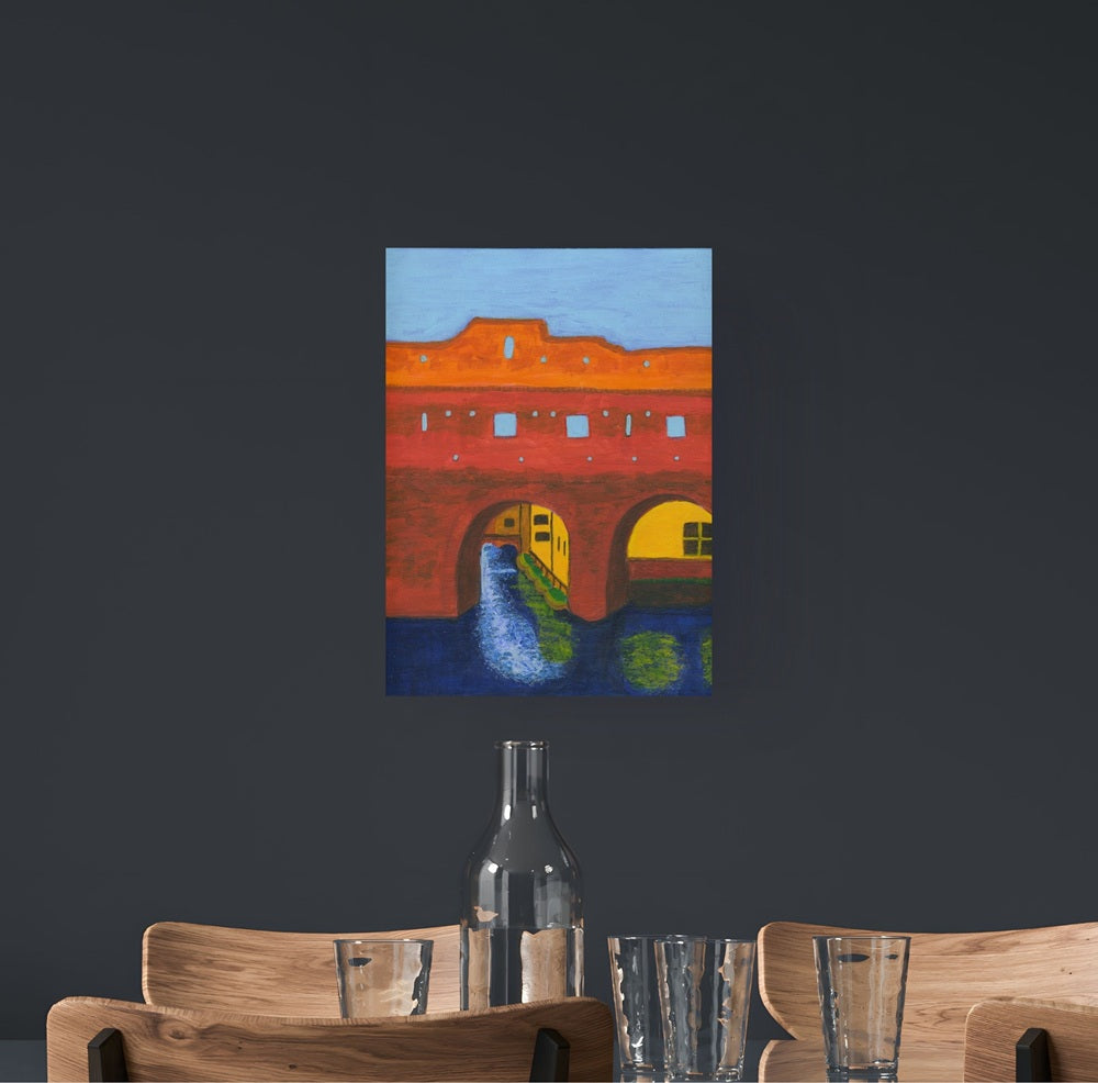 Berkelpoort Zutphen Art Print — interieur mockup 2 — fine art paper print zonder lijst — Nelleke Bruno

