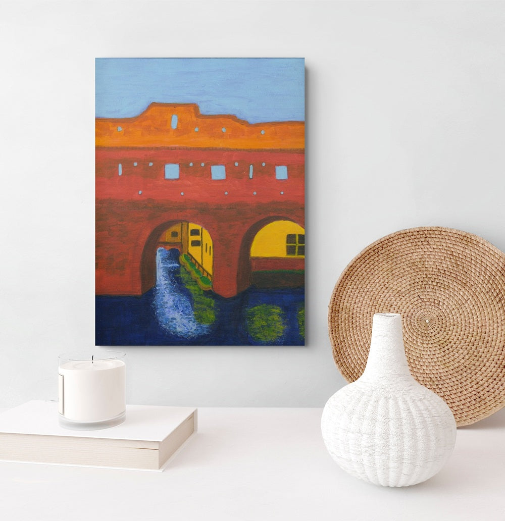 Berkelpoort Zutphen Art Print — interieur mockup — fine art paper print zonder lijst — Nelleke Bruno