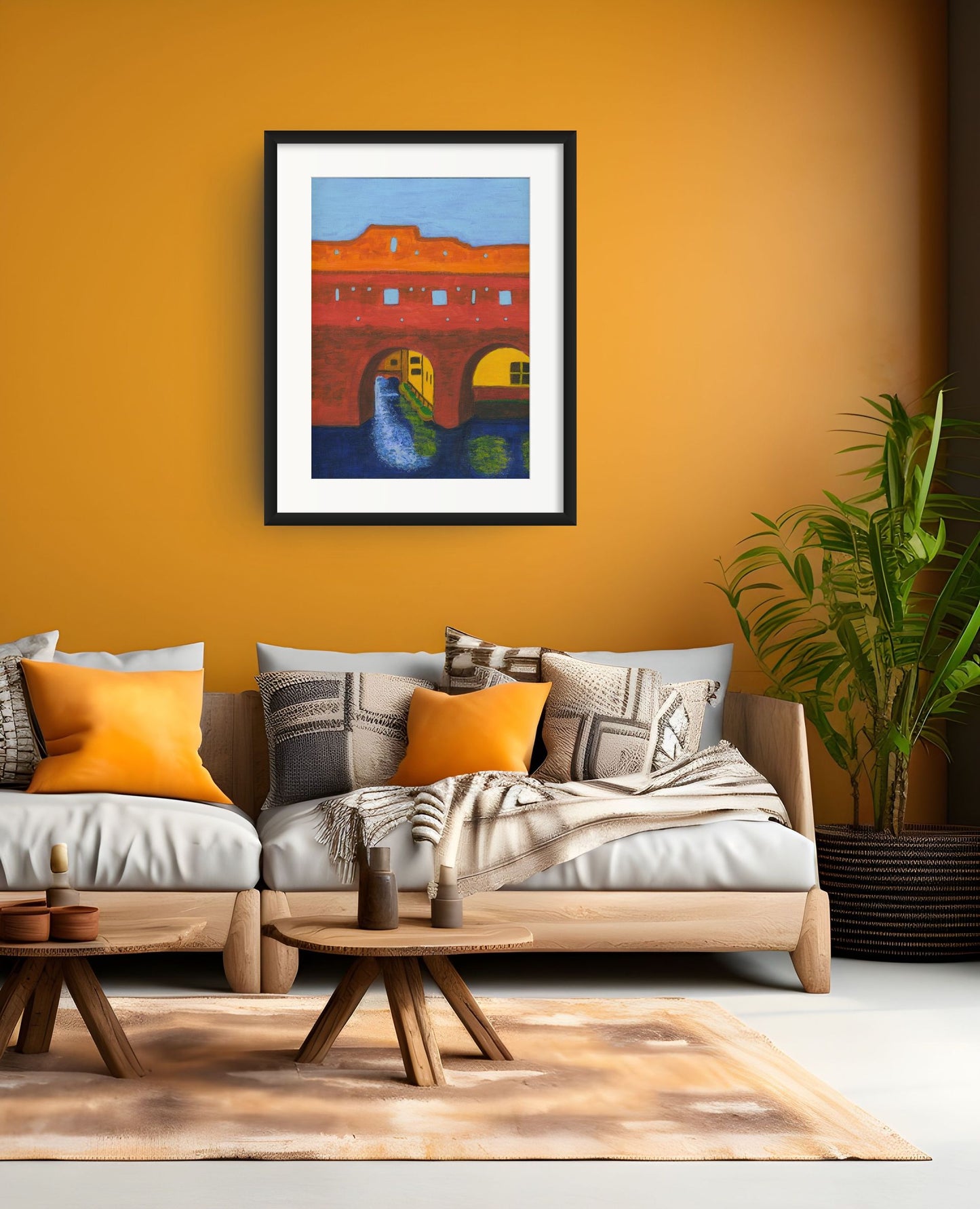 Berkelpoort Zutphen Art Print with Frame and Passe Partout