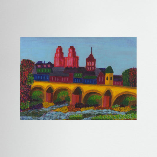 Bridge Orleans Art Print with Frame and Passe Partout