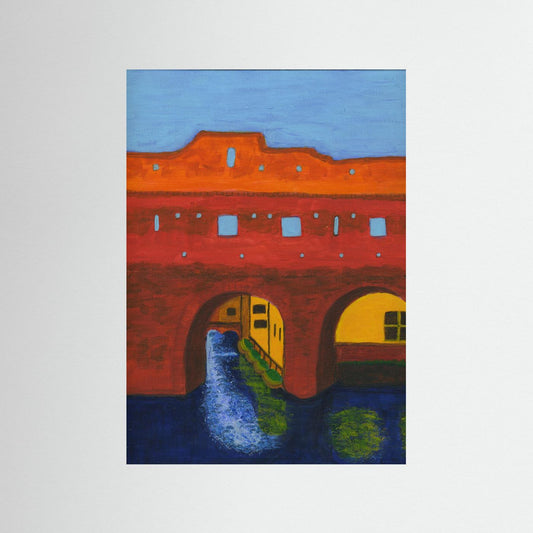 Berkelpoort Zutphen Art Print with Frame and Passe Partout
