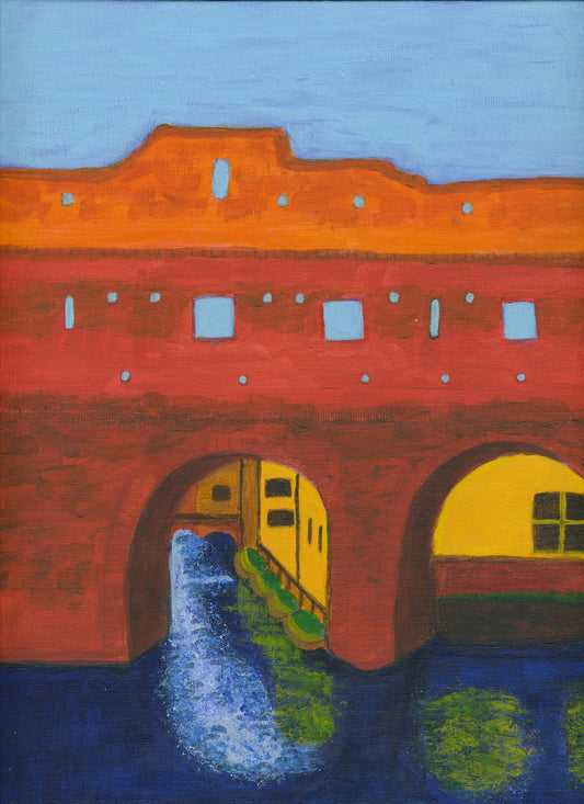 Berkelpoort Zutphen - Original Painting A4