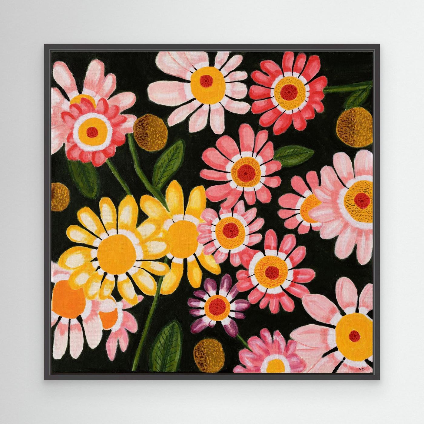 Eclat des Marguerites Canvas Print