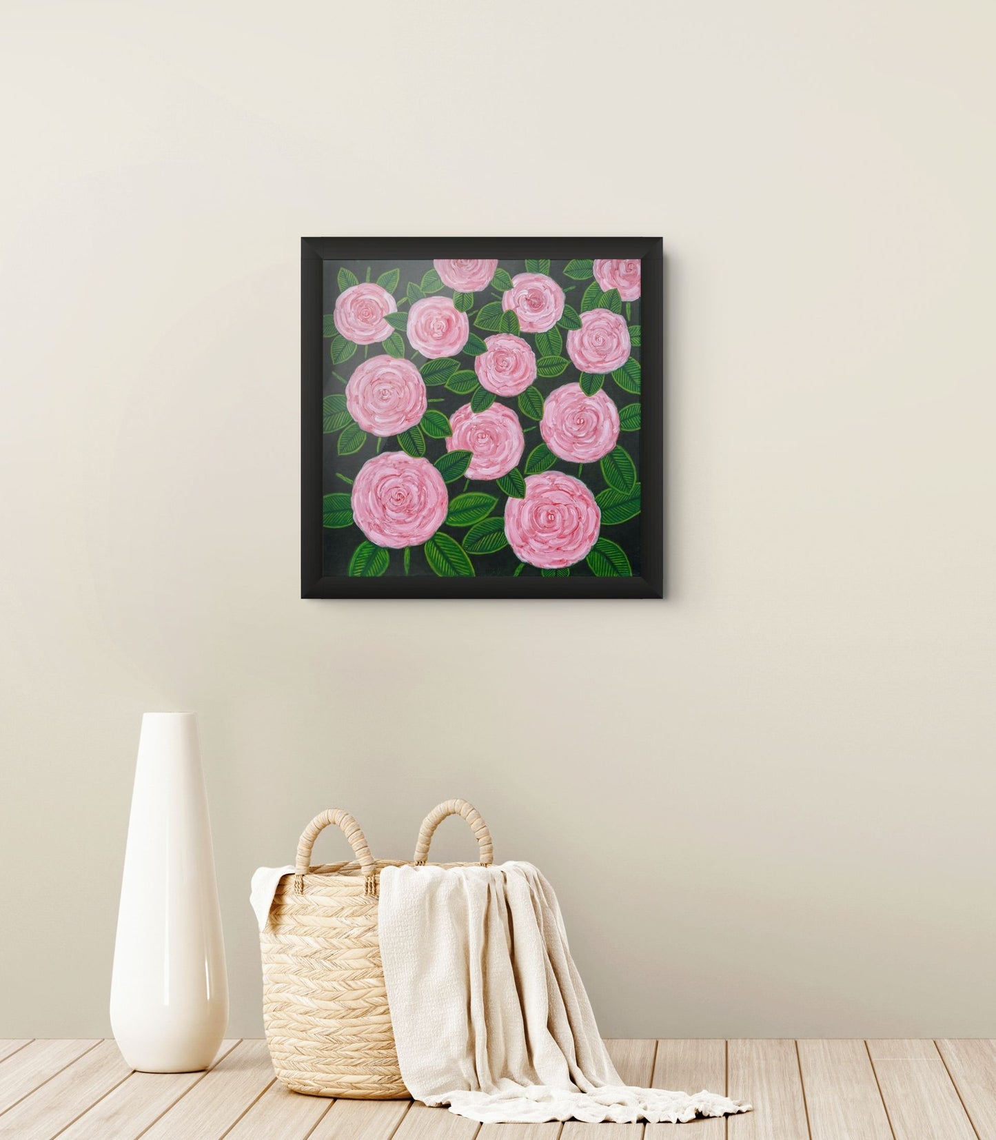 Eclat des Roses Canvas Print