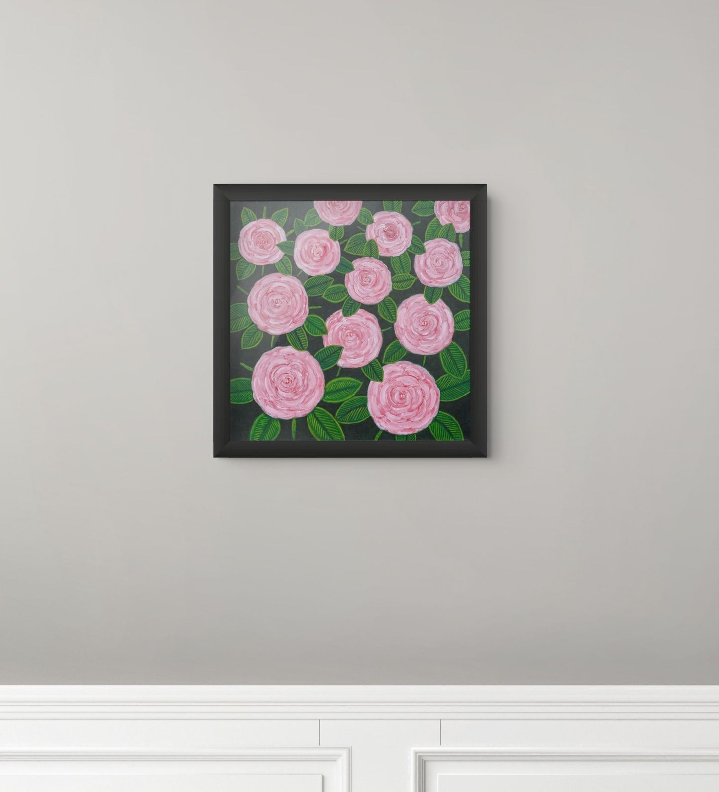 Eclat des Roses Canvas Print